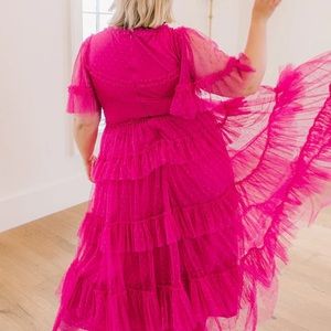 Ivy city co fuschia whimsical dress